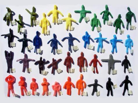 Colourful figurines