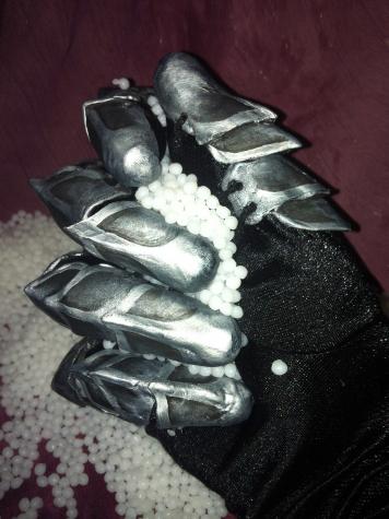 Costume armoured gloves