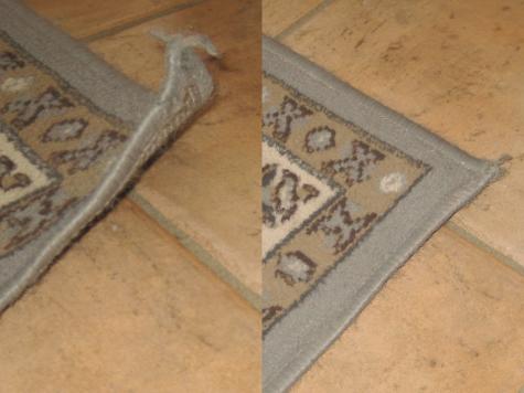 Curling rug repair