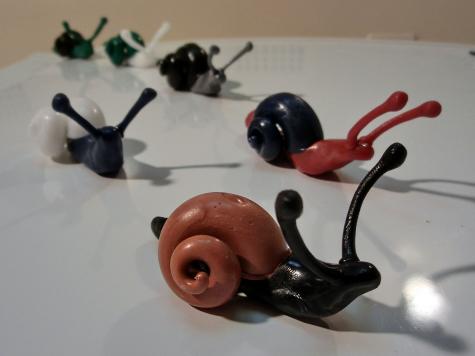 Snail fridge magnets